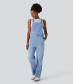 FlexTM Denim Casual Overalls with Pockets