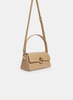 Vegan Leather Elongated Handbag