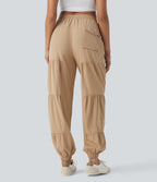 Mid Rise Drawstring Quick Dry Casual Joggers with Pockets