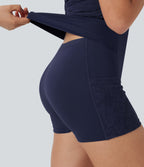 Lace 2-in-1 Mini Dance Active Dress with Pockets-Easy Peezy