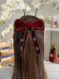 Velvet Bow Hair Clip (2 Colours)