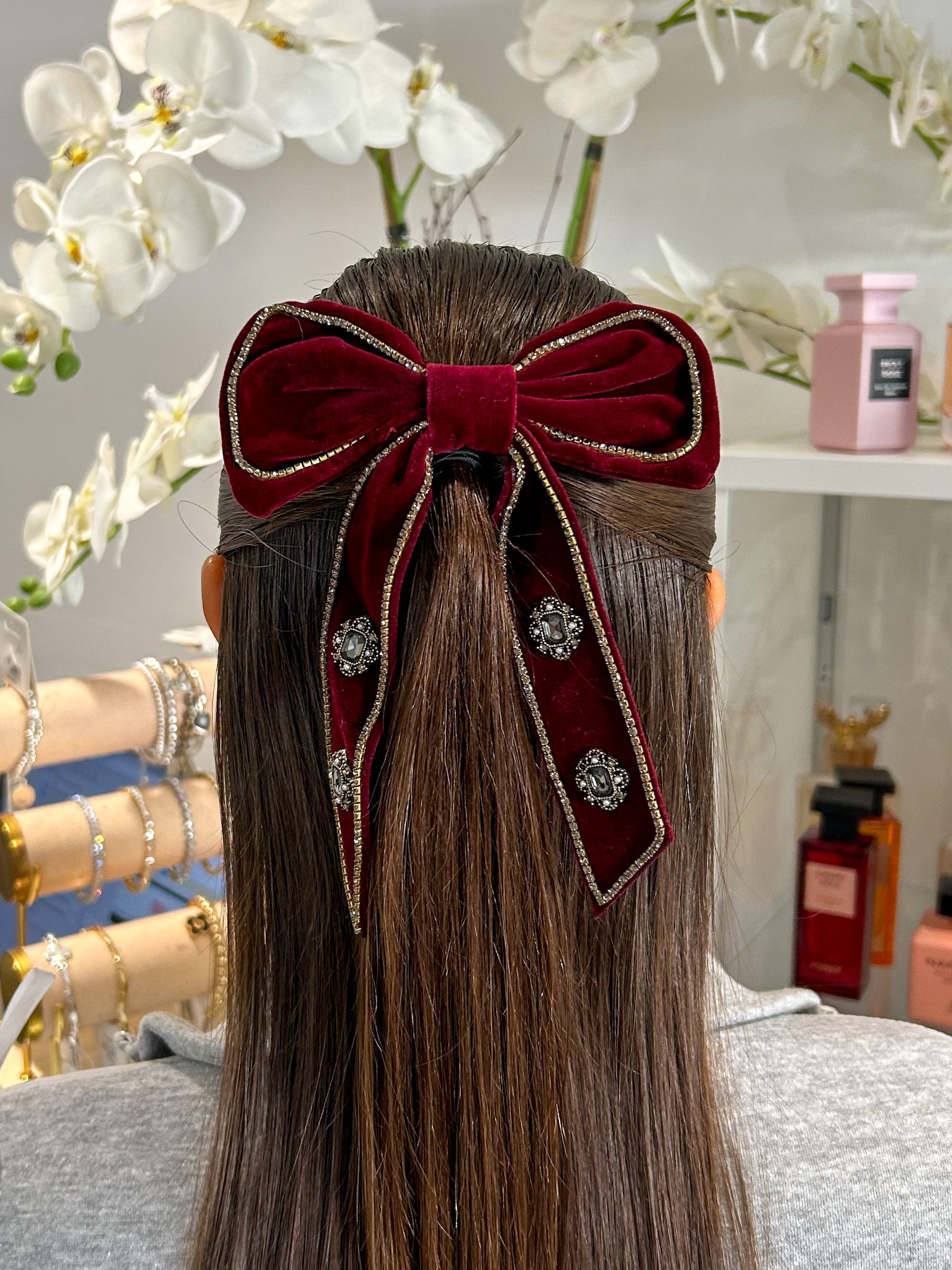 Velvet Bow Hair Clip (2 Colours)