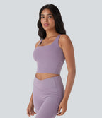 UltraSculptTM Cool Quick Dry Built-in Bra Yoga Tank Top-UPF 50+