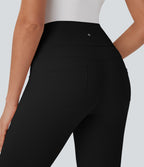 Mid Rise Lace Up Capri Casual Pants with Pockets