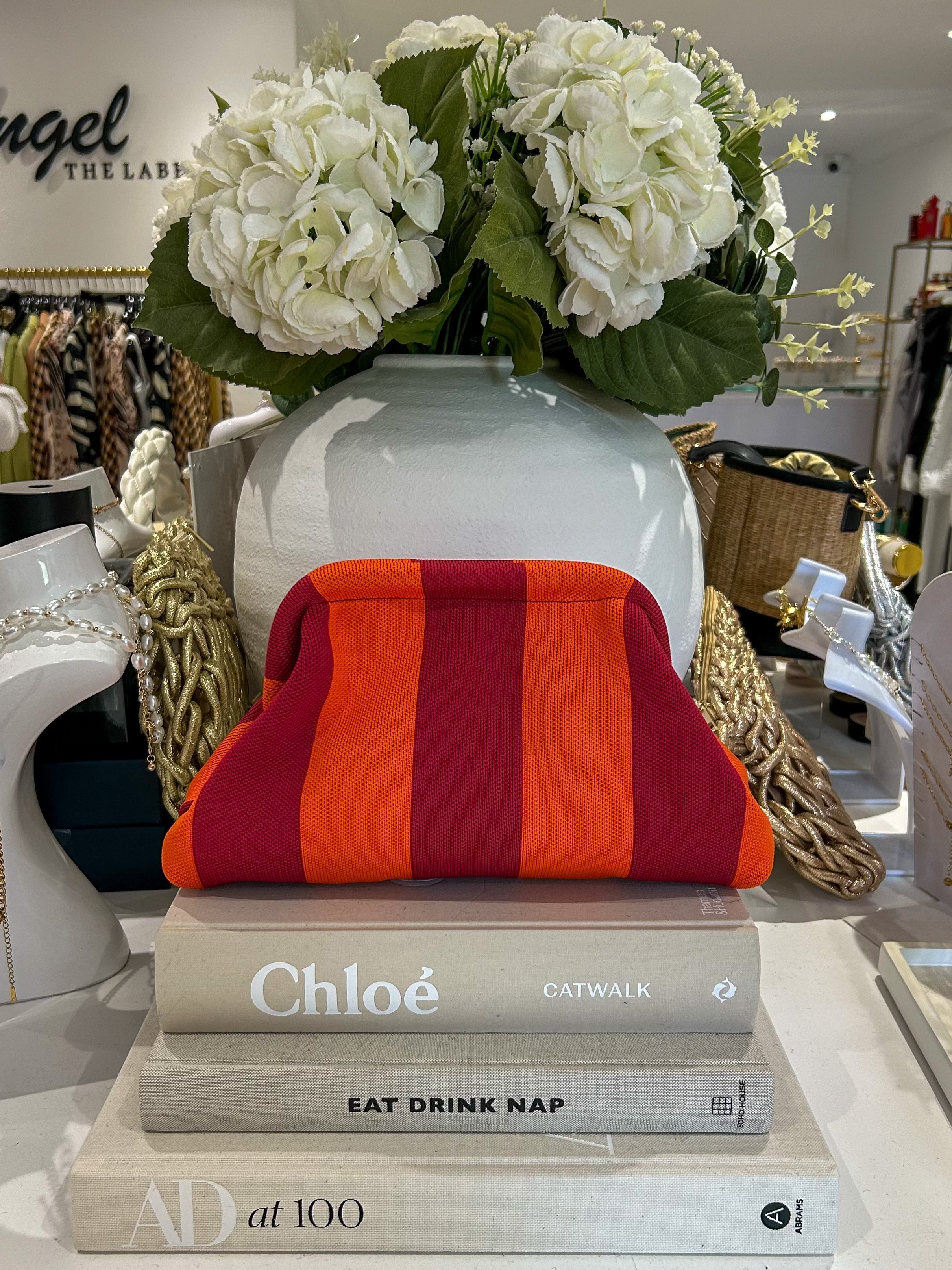 Striped Clutch Bag (5 Colours)