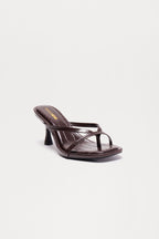 Panama Thong Mules - Black/Black