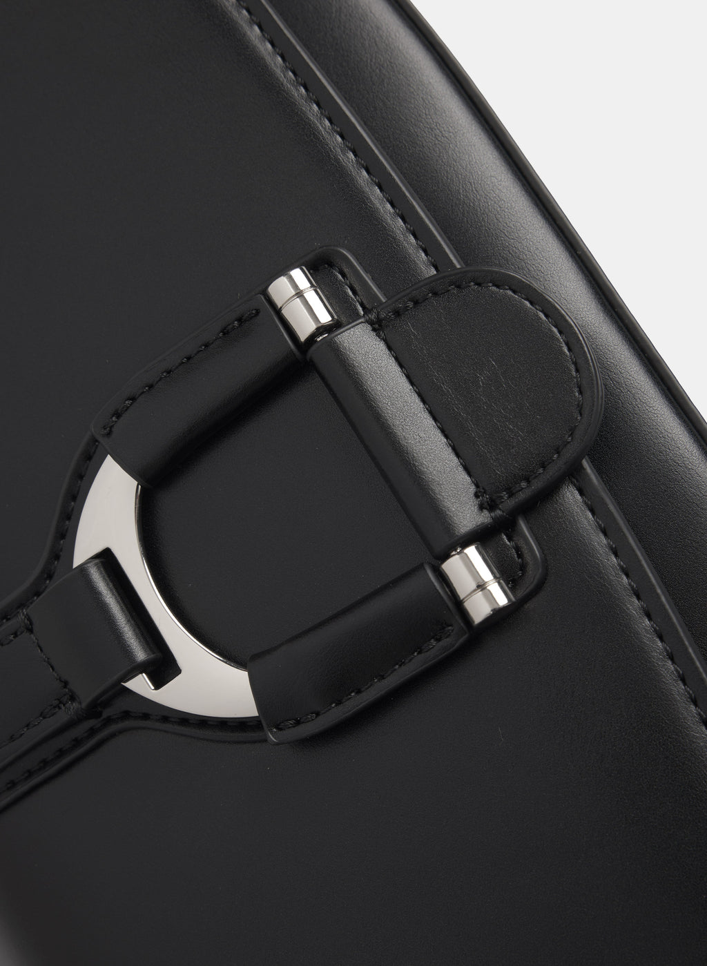Vegan Leather Saddle Handbag