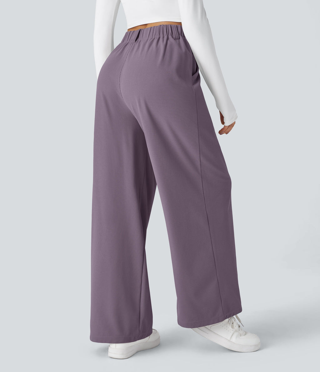 2026🔥 FlexTM High Waisted Pocket Straight Leg Work Pants