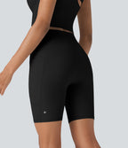 UltraSculptTM Cool Quick Dry SoCinched High Waisted Tummy Control Training Biker Shorts 7'' with Pockets-UPF50+