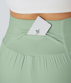 2026🔥UK Super High Waisted Back Pocket & Side Hidden Pocket 2-in-1 Yoga Shorts
