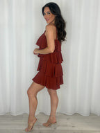 Layered Frill Strappy Midi Dress (9 Colours)