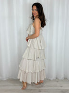 Ruffle Adjustable Strap Maxi Dress (6 Colours)