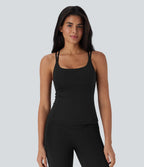UltraSculptTM Cool Quick Dry Molded Cups Yoga Cami Top-UPF50+