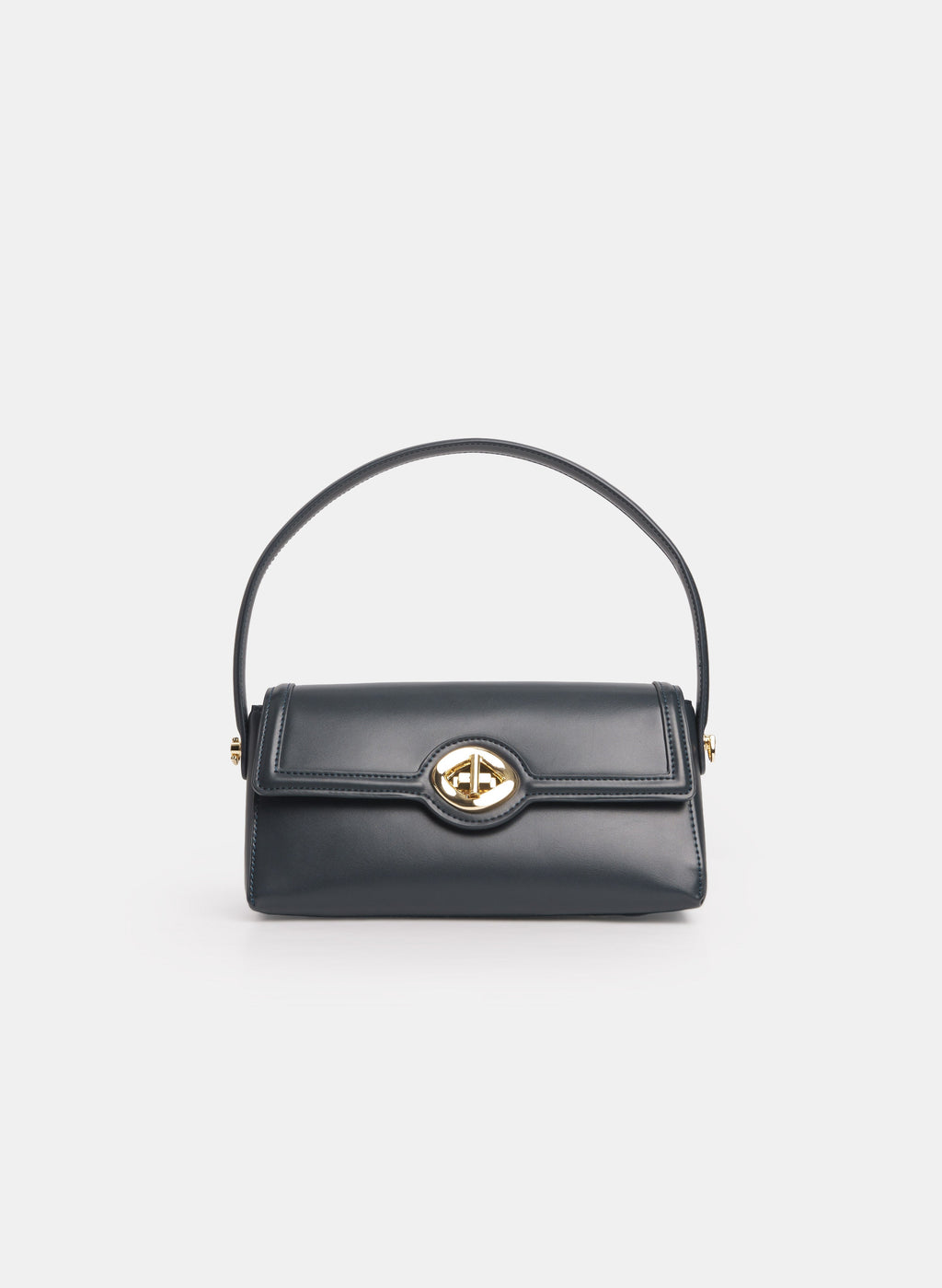 Vegan Leather Elongated Handbag