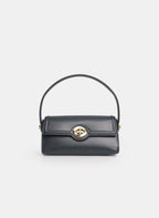 Vegan Leather Elongated Handbag