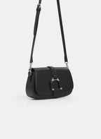 Vegan Leather Saddle Handbag
