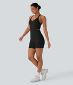 UltraSculptTM SoCinched Tummy Control Training Romper with Pockets-Easy Peezy Edition