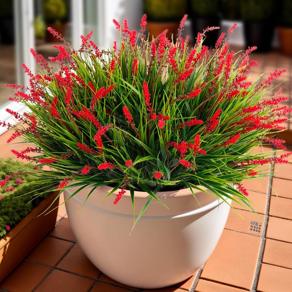 3 Bundles UV-Resistant Faux Monkey Grass