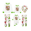 Holiday Family Christmas Pajamas Set With Xmas Character Pattern Print