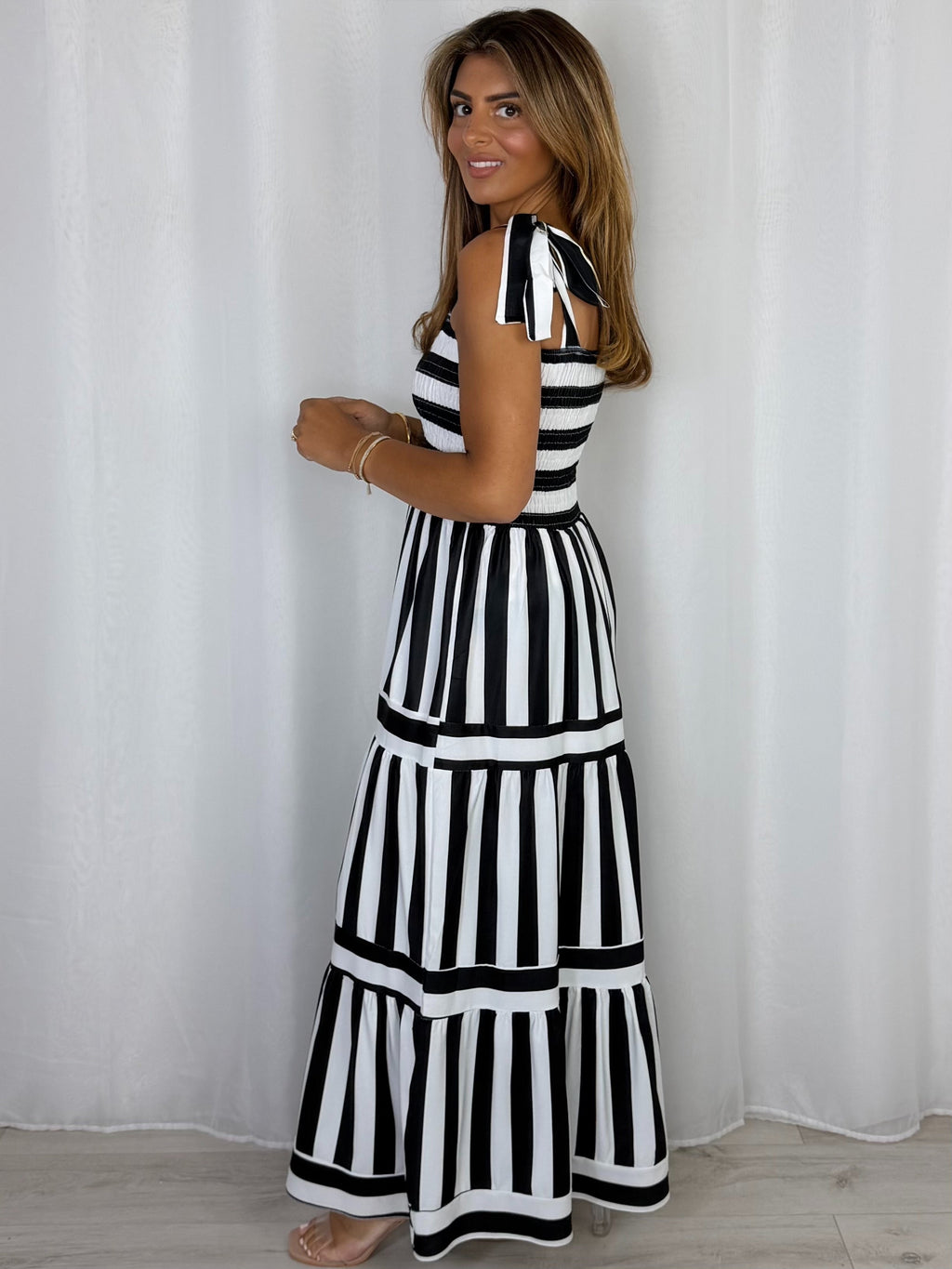 Striped Smocked Dress (5 Colours)