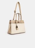 Rectangular Two-Tone Handbag