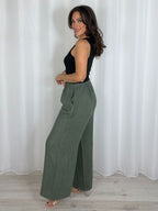Linen Pinstripe Trousers (7 Colours)