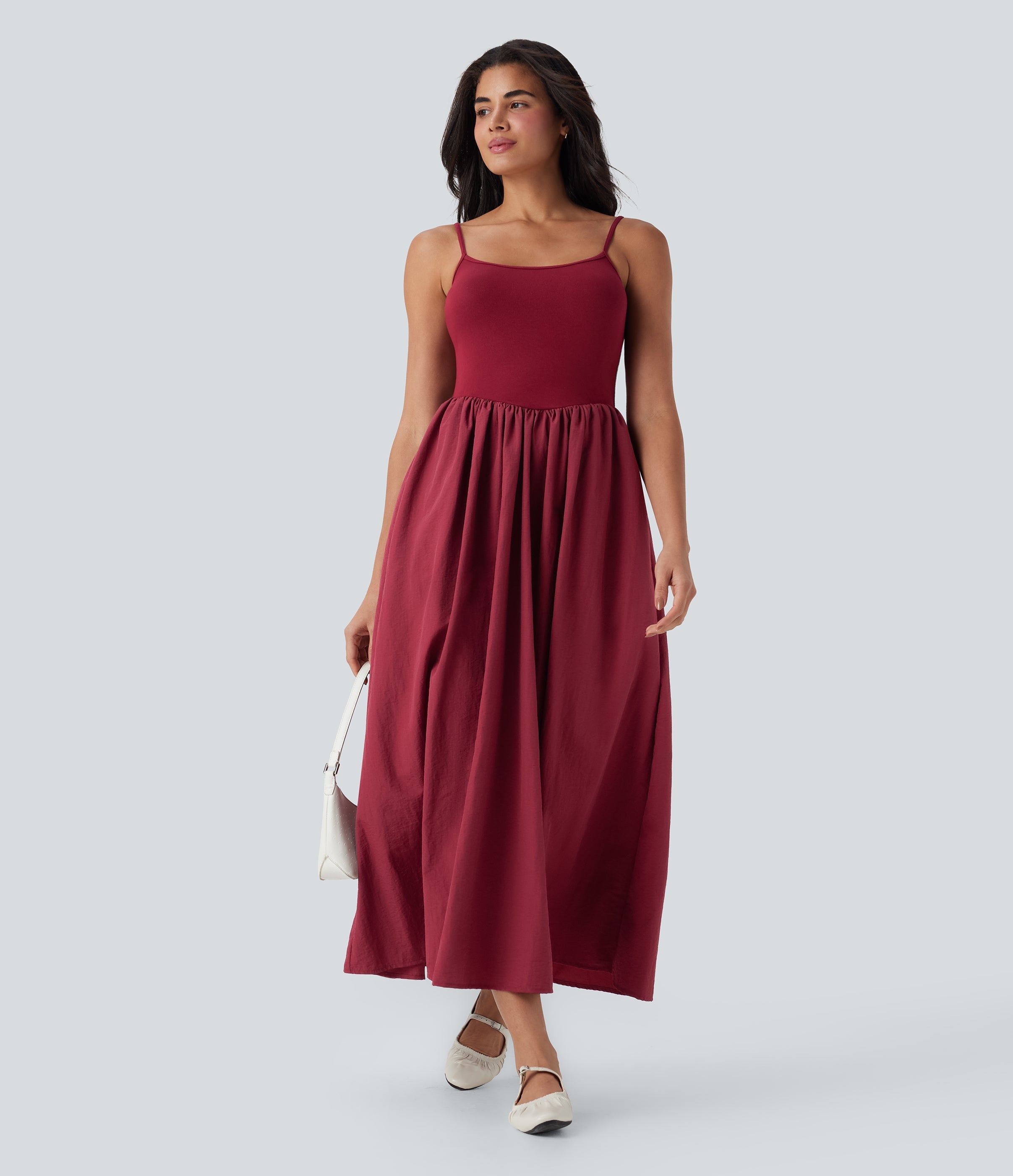 Maxi Casual Slip Dress with Pockets