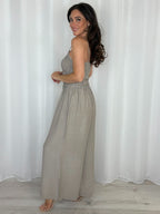 Smocked Wide Leg Jumpsuit (4 Colours)