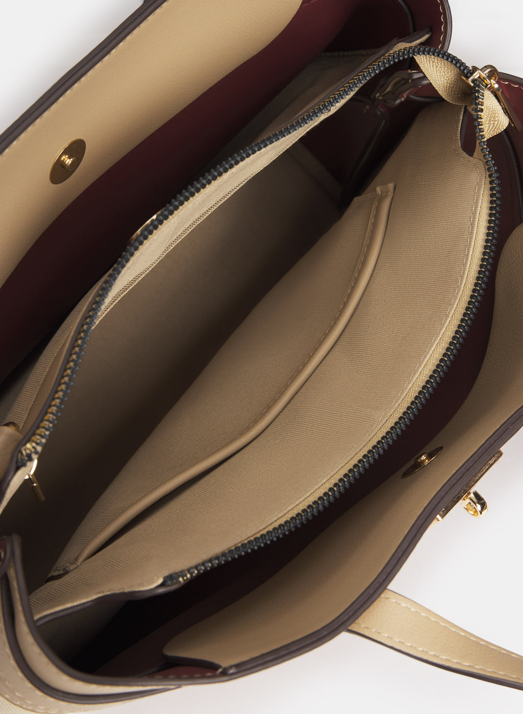 Rectangular Two-Tone Handbag