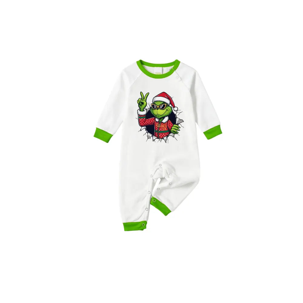 Holiday Family Christmas Pajamas Set With Funny Christmas Pattern Print