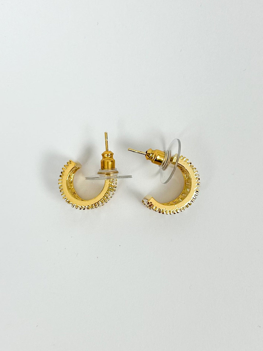Diamonté Chunky Thick Earrings (2 Colours)