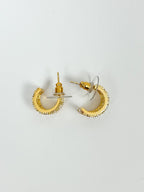 Diamonté Chunky Thick Earrings (2 Colours)