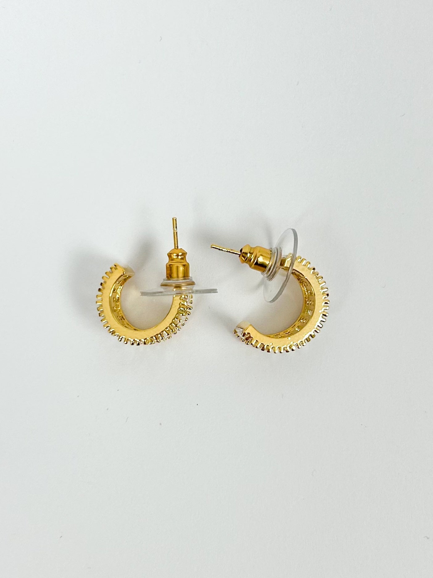 Diamonté Chunky Thick Earrings (2 Colours)