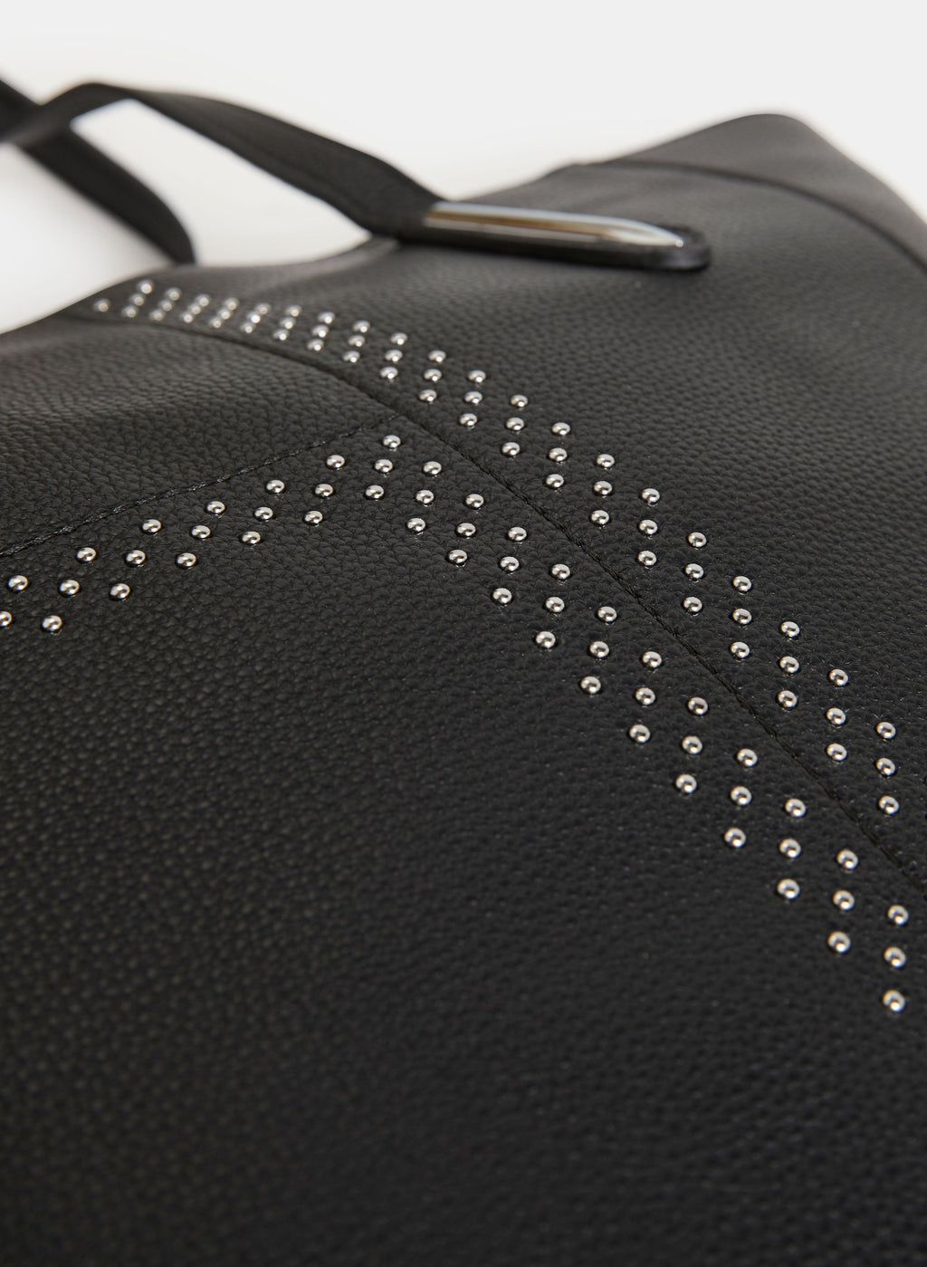 Stud Detail Vegan Leather Tote Bag