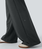 Low Rise Drawstring Wide Leg Casual Pants with Pockets