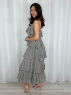 Ruffle Adjustable Strap Maxi Dress (6 Colours)