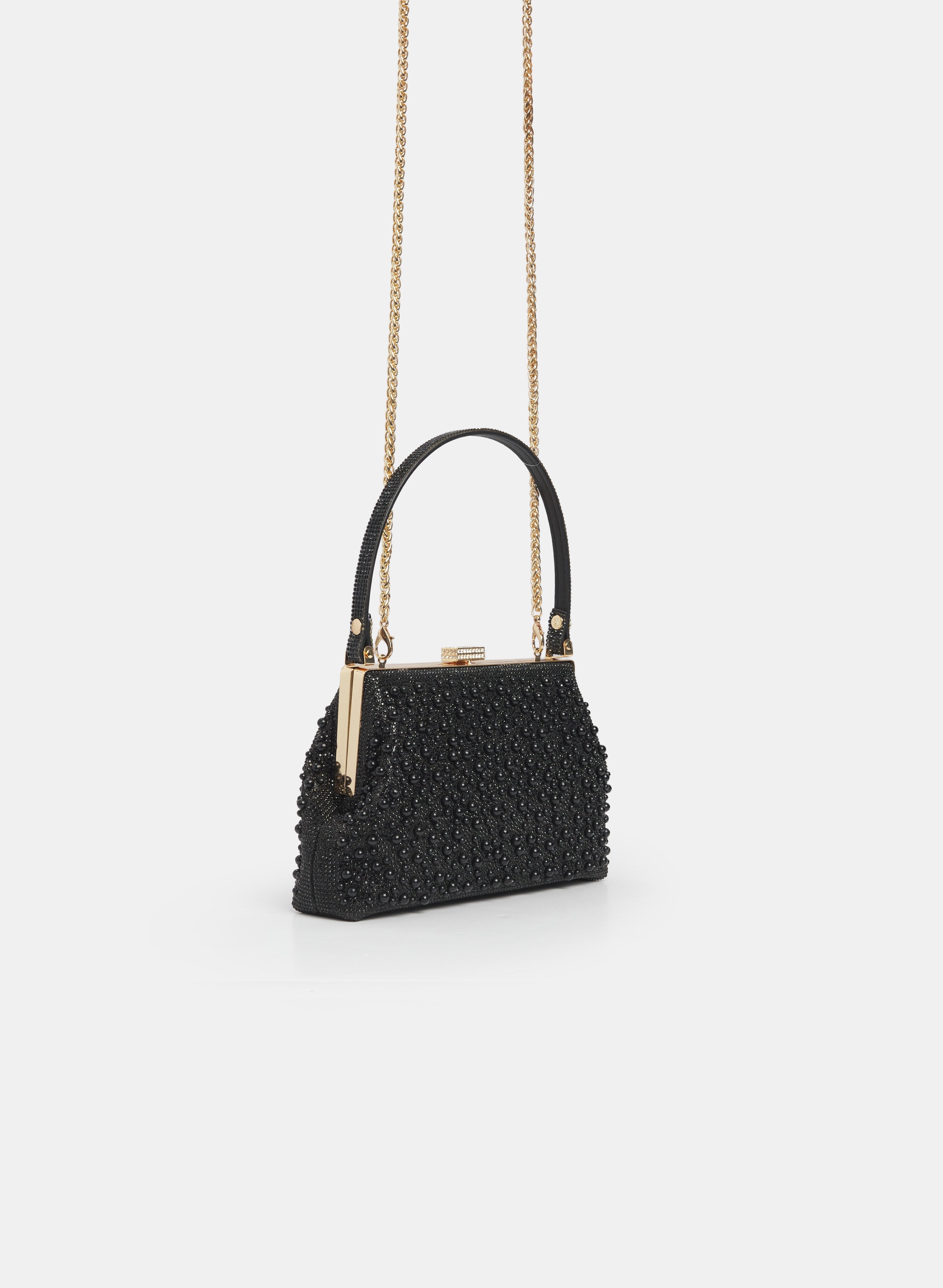 Tonal Beaded Handbag