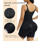 Women’s Fajas Colombianas shapewear  Tummy Control Butt Lifter Shaper with Zipper Crotch detachable shoulder strap Basic