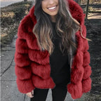 Manteau Glamour En Fourrure