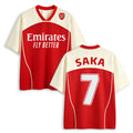 Bukayo Saka #7 Arsenal Vintage Soccer Mesh Jersey