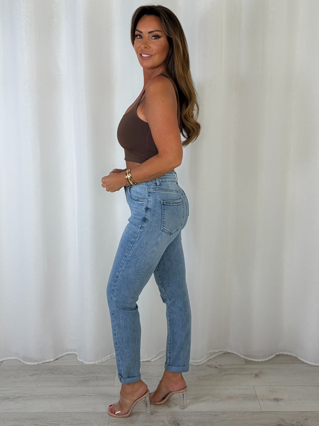 Skinny Turn Up Jeans (2 Colours)
