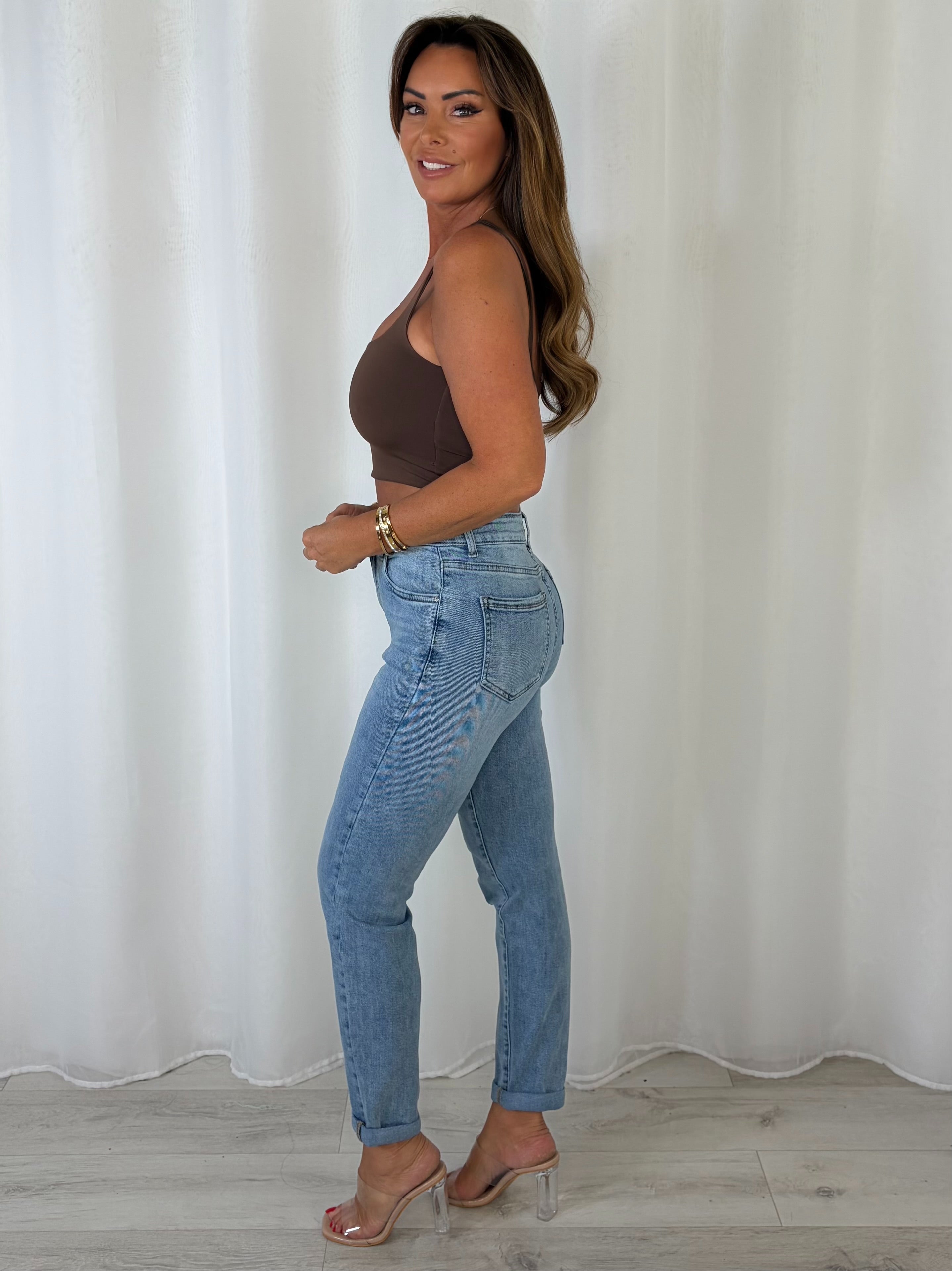 Skinny Turn Up Jeans (2 Colours)