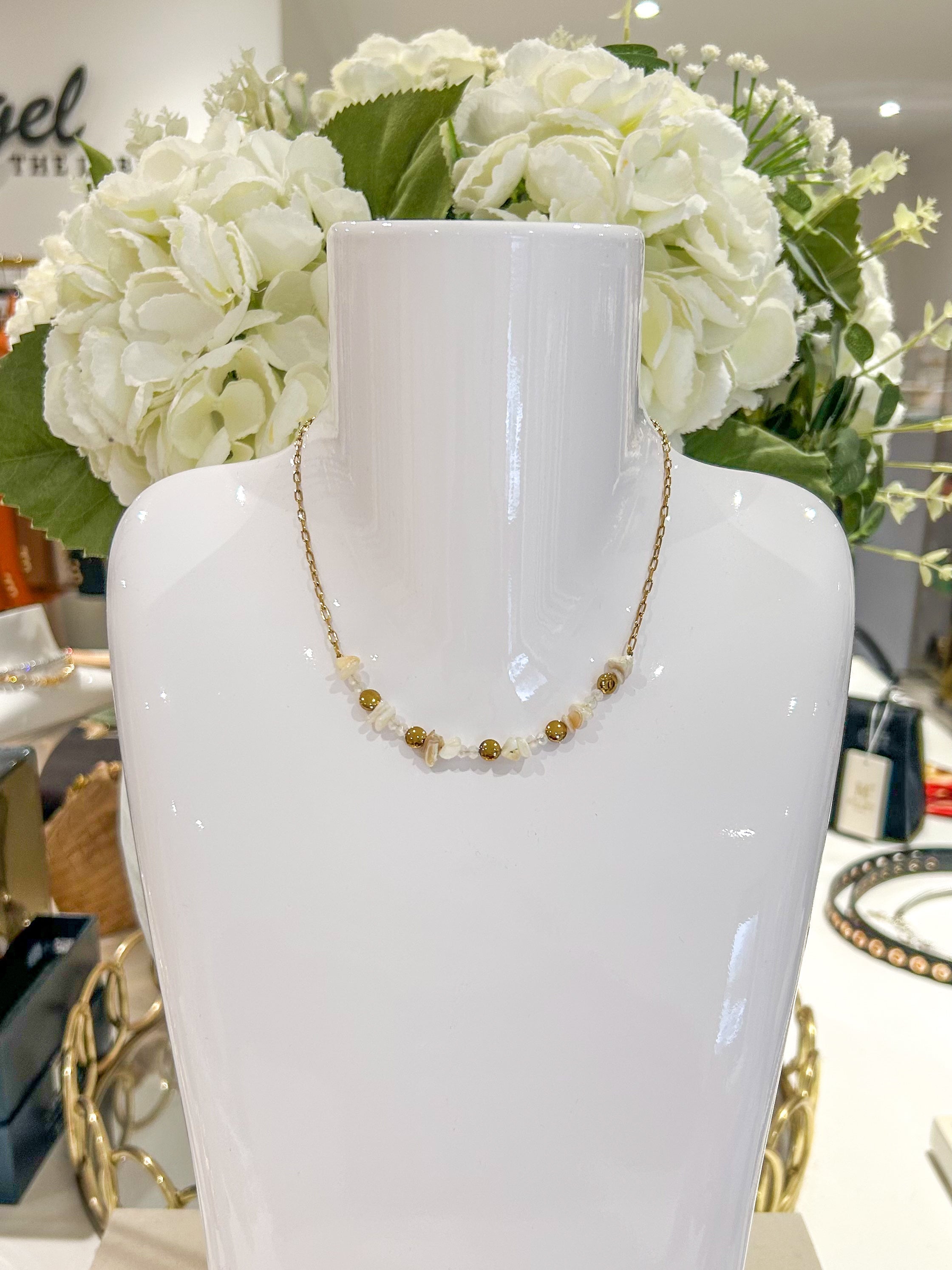 Gold Beaded Necklaces (12 Styles)
