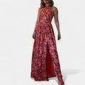 Airy Dress with Open Back
