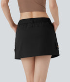Water Repellent Mid Rise 2-in-1 Mini Hiking Skirt with Pockets