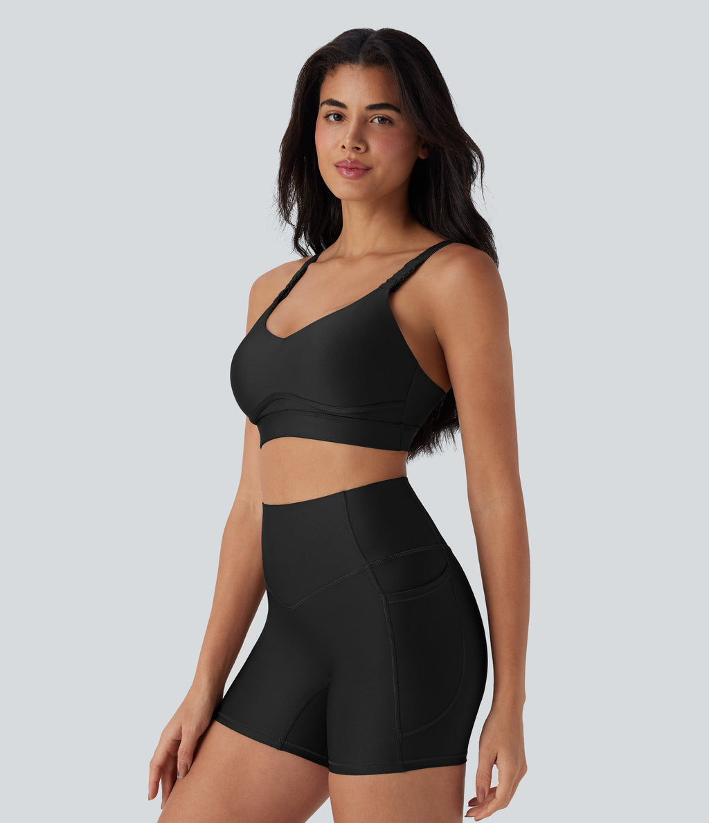 Medium Support Sheen Running Sports Bra