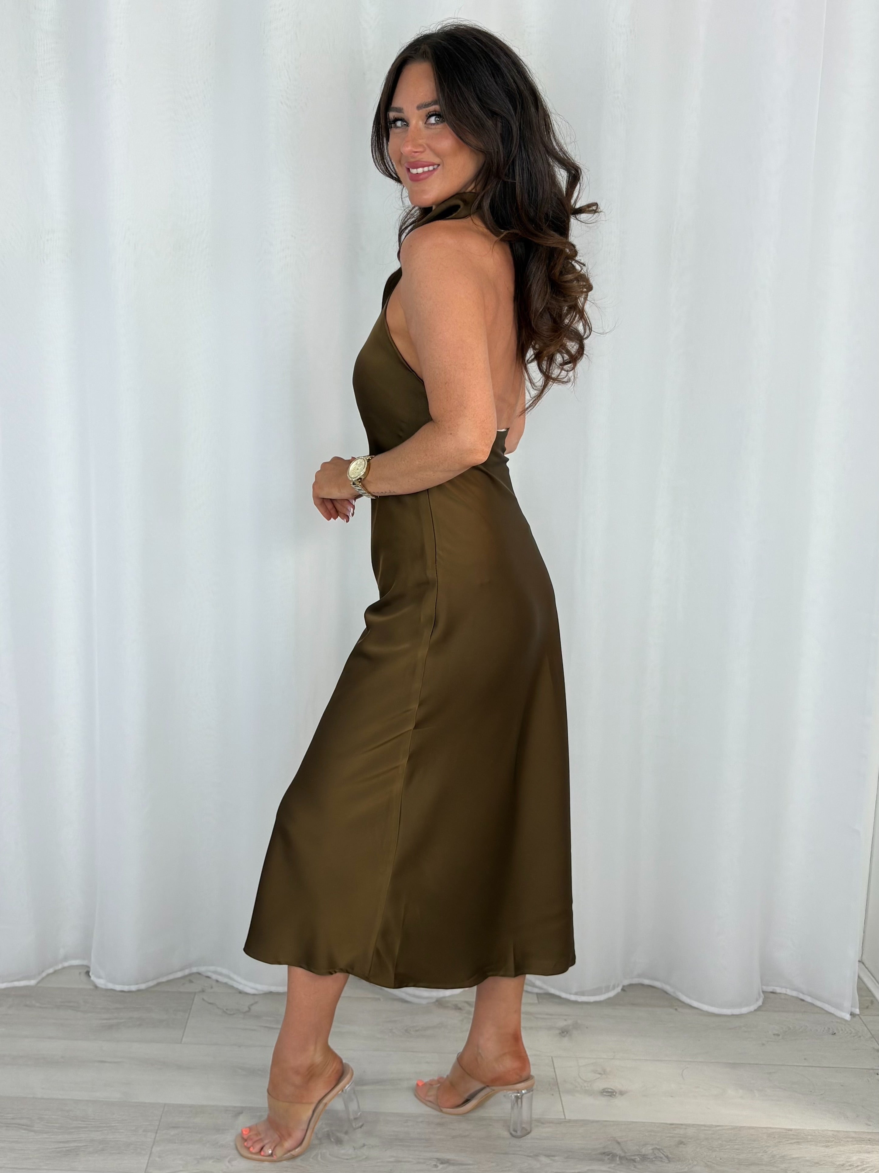 Halter Neck Dress (3 Colours)