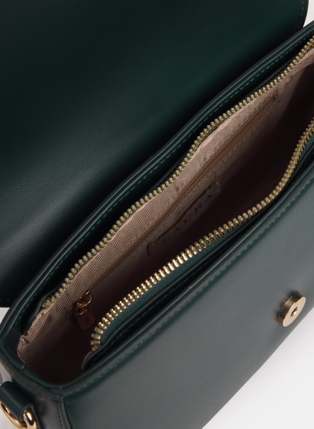 Vegan Leather Saddle Handbag