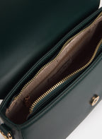 Vegan Leather Saddle Handbag
