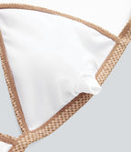 Tie Back Gingham Bikini Top Swimsuit